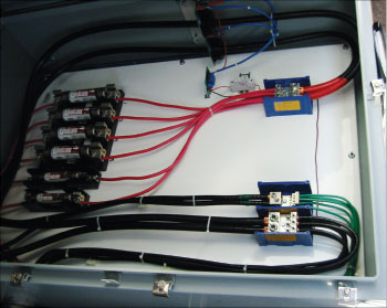 Photo 4. Is it an ungrounded PV source circuit or an improperly color-coded grounded source circuit?