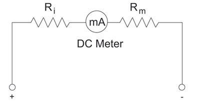 Figure 1. DC voltmeter circuit