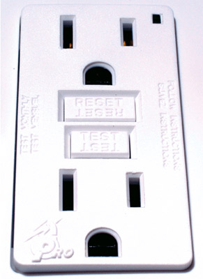 Photo 1. Example of typical GFCI outlet device
