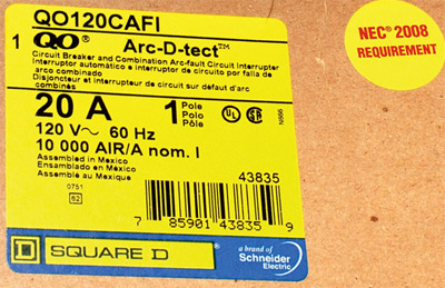 Photo 3. Example of the manufacturer’s efforts to package products for the combination AFCI requirements