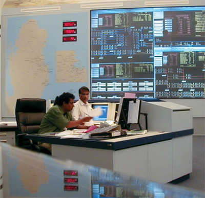Photo 1. The QATAR National Control Center is a highly sophisticated example of how SCADA can be used for control of systems and the data acquisition from those systems as well.