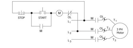 Figure 1. Full voltage three-wire control