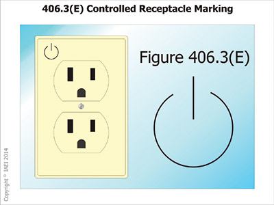 406.3(E) Controlled Receptacle Marking.