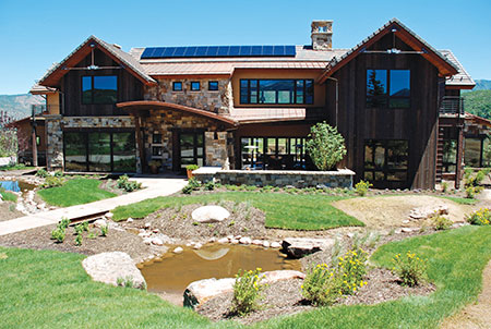 Photo 2. Aspen Vision house: Aspen, CO. Credit: Sunsense Solar