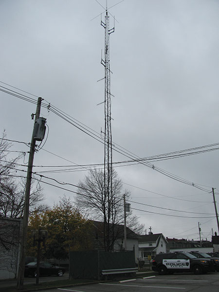 Figure 3. The Medina safety complex’s antenna tower often attracted lightning, most notably during a large storm in 2013. Unfortunately, the tower was inadequately grounded, a serious discrepancy that enabled lightning energy to enter the safety complex, where it destroyed communications and other sensitive electronic equipment.