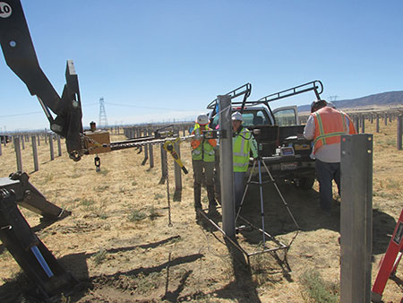 Photo 10A. Performing lateral pile test.