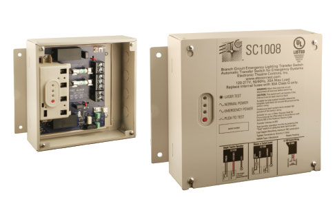 Figure 1. Branch Circuit Emergency Lighting Transfer Switch (Photo courtesy Electronic Theatre Controls)