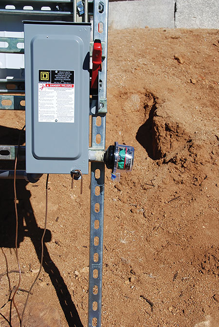 Photo 3. The DC PV system disconnect may have to be rewired on formerly “grounded” PV arrays when updating the inverter to a non-isolated unit. A switch pole in each conductor will be required under the 2017 NEC.