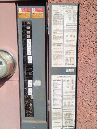 Photo 2. Center-fed panelboard. Now allowed by the 2017 NEC.