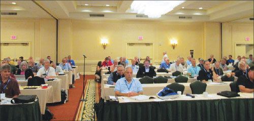 Photo 3. 2016 IAEI Eastern Section meeting with two movable partitions tracks in the background