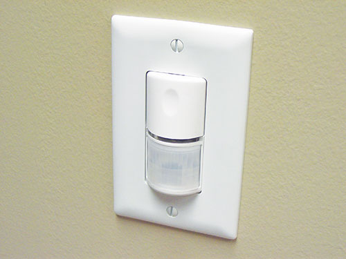 Photo 1. Switching devices such as occupancy sensors have become popular with energy conservation in mind.