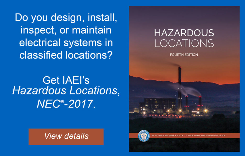 IAEI Hazardous Locations Book Cover, 2017 Edition