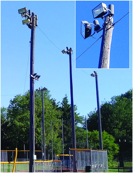 Bonding electrical equipment on poles