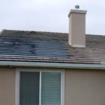 Rooftop PV system after fire