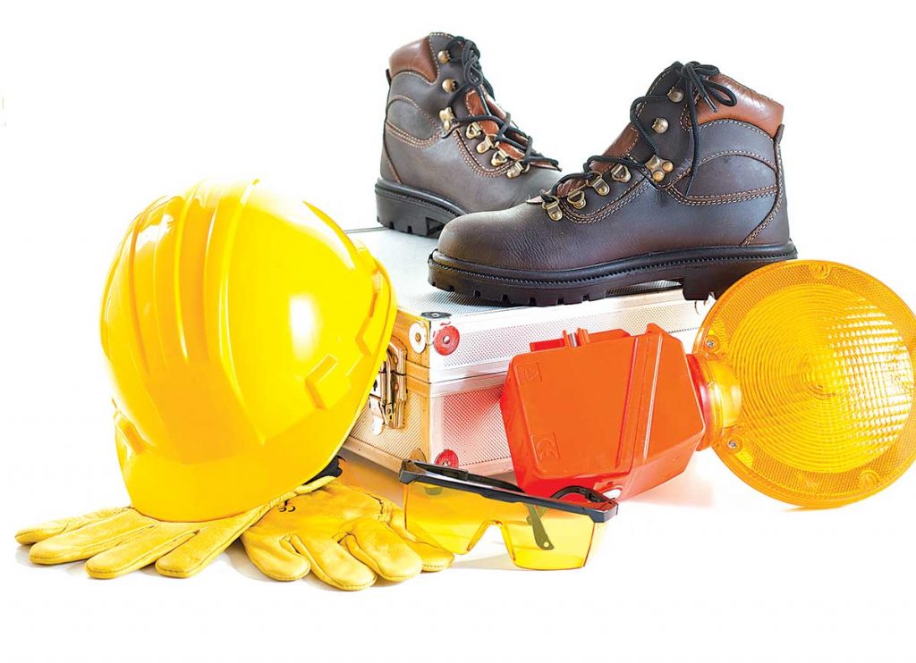 Personal Protective Equipment to wear while examining water-damaged electrical equipment