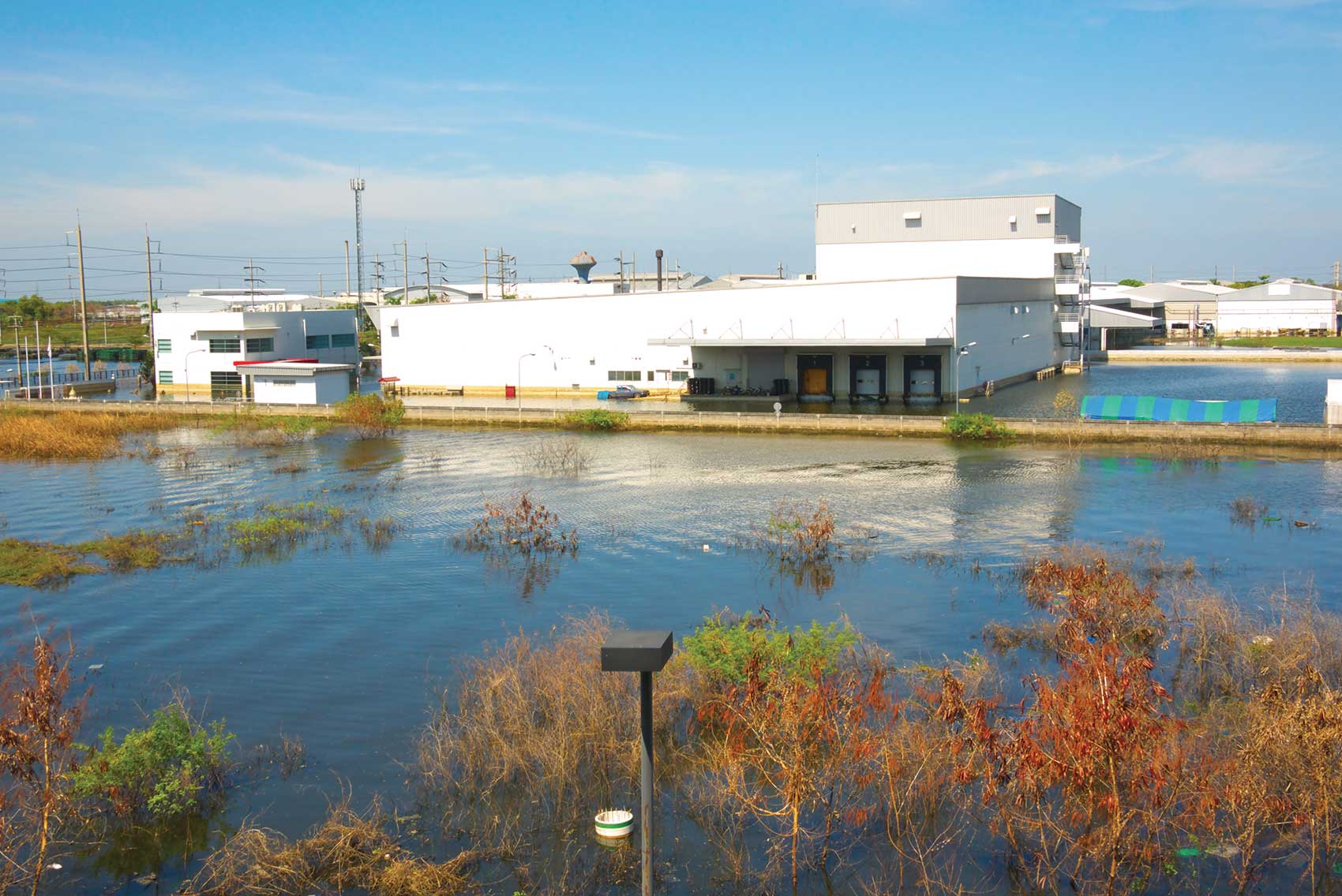 Industrial Plant after Flooding. Study NFPA 70B for recovery options