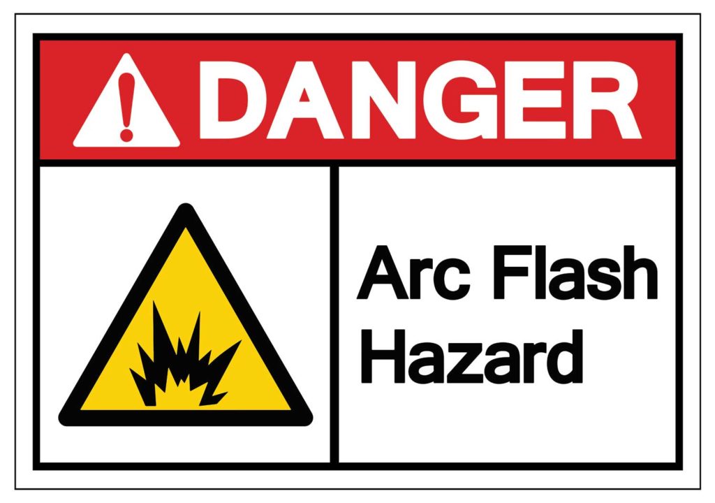 Figure 1. Warning label, not compliant with NFPA 70E