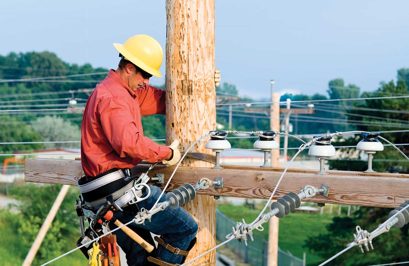 Utility workers follow the regulations of the NESC and NEC