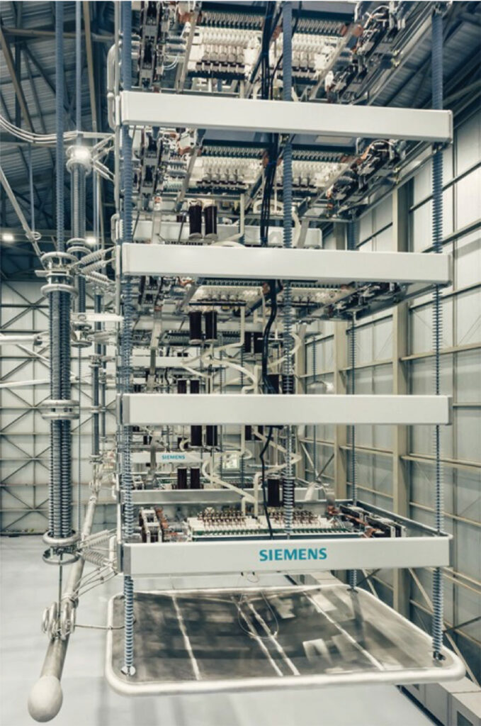 Photo 1. Ultra-high voltage equipment in the laboratory.  Courtesy of Siemens