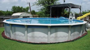 Photo 1. Typical storable pool installed above ground capable of holding water to a depth of 42 inches (or greater in some cases)