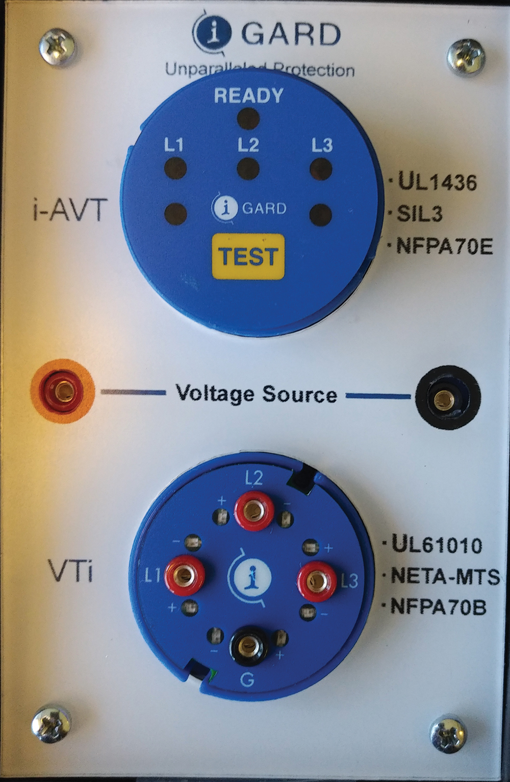 Photo 2. Combination of voltage Indicator and absence of voltage tester